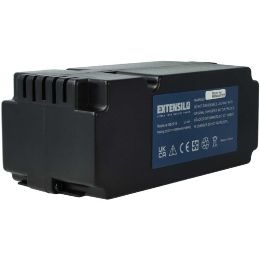 EXTENSILO 1x Battery compatible with Mr.Gardener MR 600, MR 400, MR 1200, MR 1000 Lawnmower (5000mAh, 25.2 V, Li-ion)