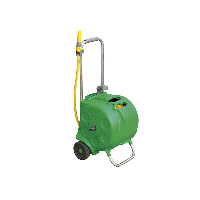 Hozelock 2416R0000 2416 Freestanding Compact Hose Reel + 30m of 12.5mm Hose HOZ2416