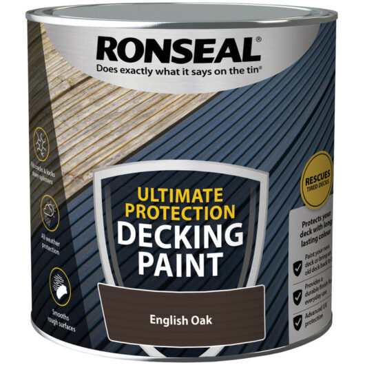 Ultimate Protection Decking Paint - 2.5L - English Oak - Ronseal