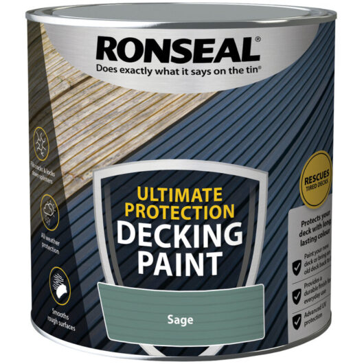 Ultimate Protection Decking Paint - 2.5L - Sage - Ronseal