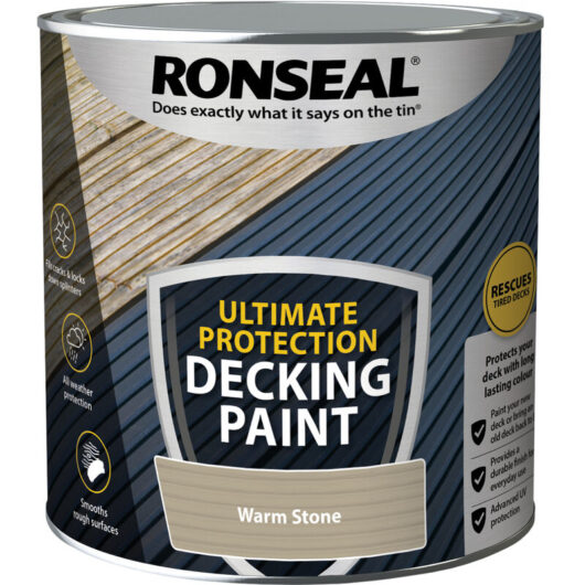 Ultimate Protection Decking Paint - 2.5L - Warm Stone - Ronseal