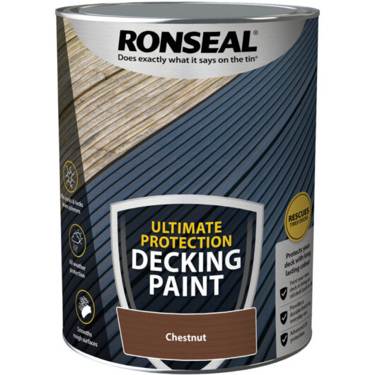 Ultimate Protection Decking Paint - 5L - Chestnut - Ronseal