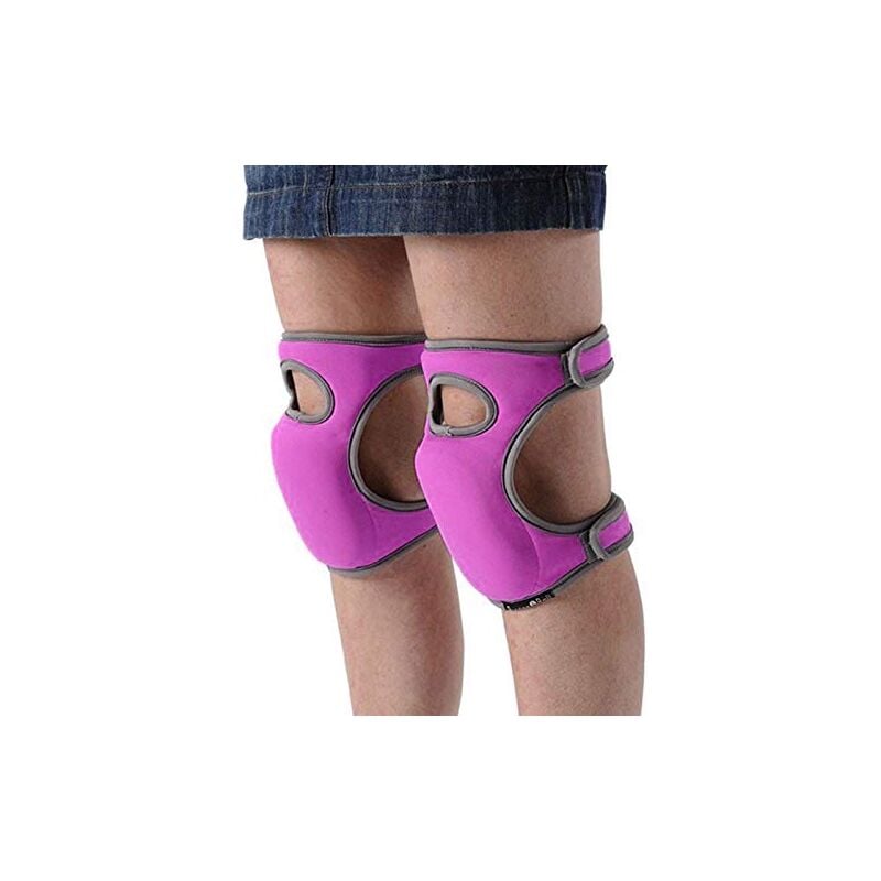 1 pair of soft foam garden knee pads with double straps for garden cleaning and floor cleaning.