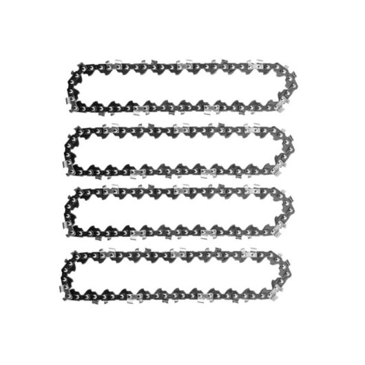 4PCS 4 Inch Mini Cordless Electric Chainsaw Chain Saw Chain for Cutting Wood Branches Pruning Yard Gardening