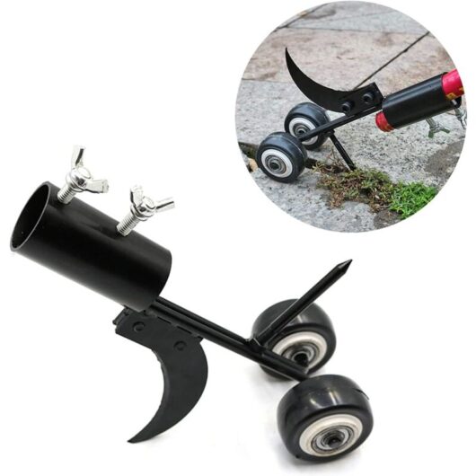Manual Weeder with Wheels, 2 in 1 Portable Pull Weed Catcher, Portable Garden Weeder, Garden Razor with Wheels for Garden Paths