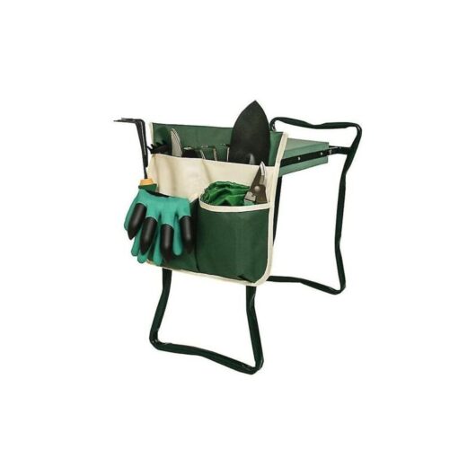 Neige - Snow-Gardening Kneeling Tool Bag, Portable Gardening Tote, Oxford Garden Organizer for Green Garden Kneeling Chairs and Stools