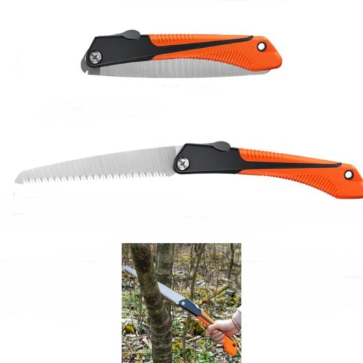 Pruning Saw, Folding Hand Saw, Wood Saw, Folding Saw for Pruning, Gardening, Cutting Wood, Pipes, PVC, Non-ferrous Metal, Camping Use