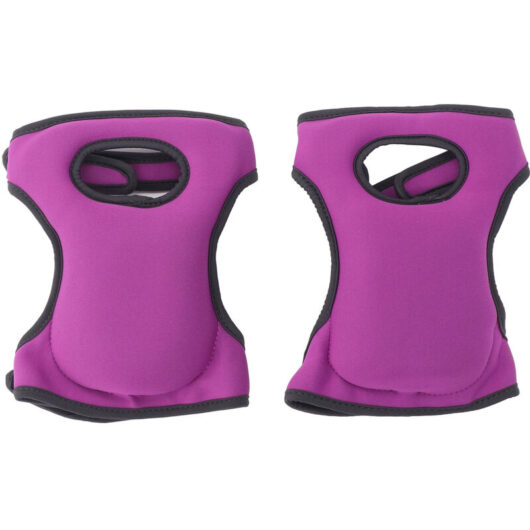 1 Pair Adjustable Knee Pads Multifunctional Waterproof Gardening Kneeling Pad for Household Work Baby Bath Purple