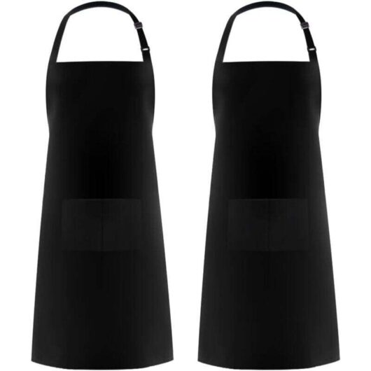Ymyny - 2 Pack) Cooking Aprons for Men and Women, Cooking Tool Holder Aprons with 2 Pockets for bbq, Adjustable Gardening Apron for Adults for