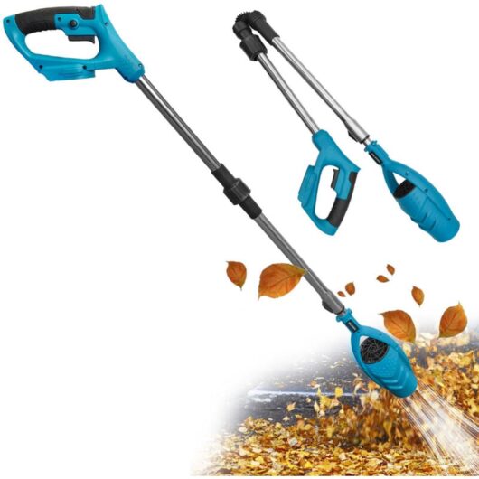 Electric leaf blowers,Heavy Duty Cordless Extension Pole Leaf Blower Storm Tool Clear Gardens, Patios, Gutters, Driveways & More - Lightweight(No