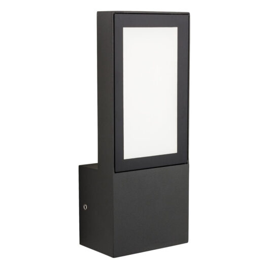 Firstlight Gamay Modern Style LED Lantern 10W Cool White in Graphite and Opal