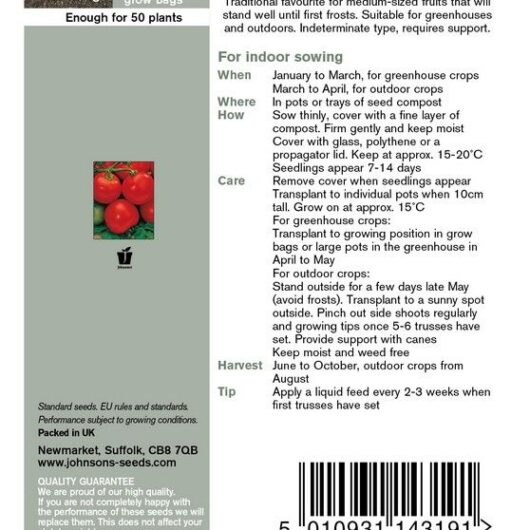 Johnsons Tomato Moneymaker Seeds