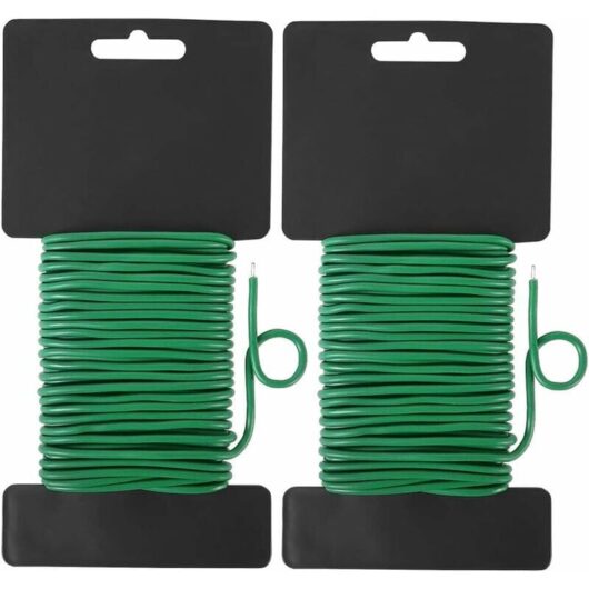 Linghhang - 2 Pack Flexible Garden Plant Ties, Ideal for Home, Office and Gardening, 20 Meters, Green
