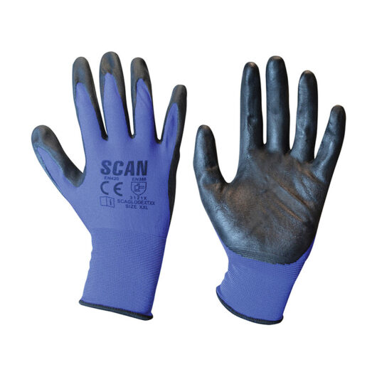 Scan N550118 Max. Dexterity Nitrile Gloves - XXL Size 11 SCAGLODEXTXX