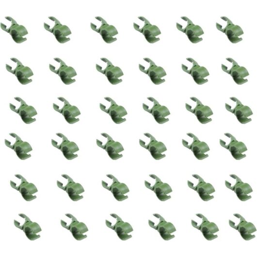 36pcs Universal Plant Trellis Clips, 20mm Rotating Plastic Fixing Bracket for Garden, Greenhouse, Orchard, Tomato Cage
