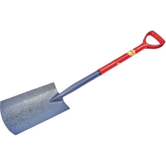Am-tech - Digging Spade Drainage Shovel Trench Carbon Steel Heavy Duty Garden U1800