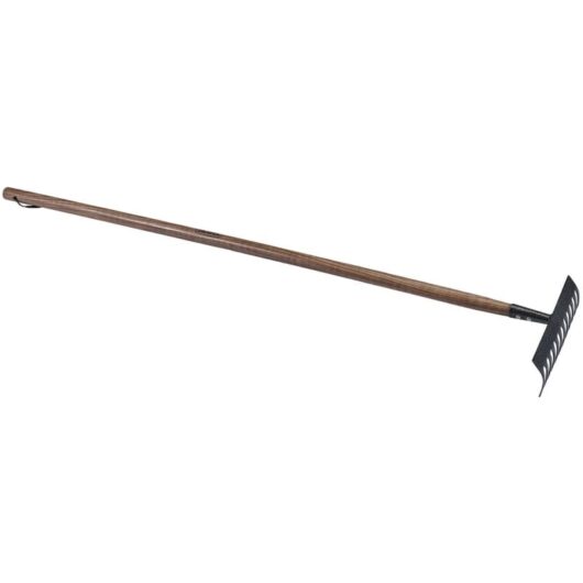 Carbon Steel Garden Rake with Ash Handle (14306) - Draper