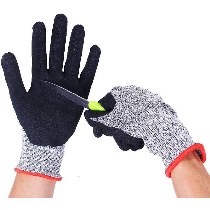 Ccykxa - Cut Resistant Gloves, Oyster Glove Level 5 Protection Stainless Steel Wire Mesh Suitable for Work Gloves for Oysters, Meat Cutting,