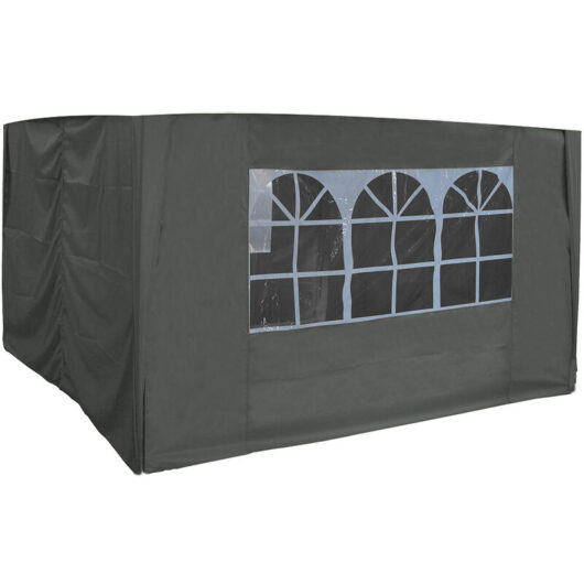 Greenbay - Side Panels for Outdoor Pop Up Gazebo Garden Marquee Tent Replacement 3x3m Anthracite