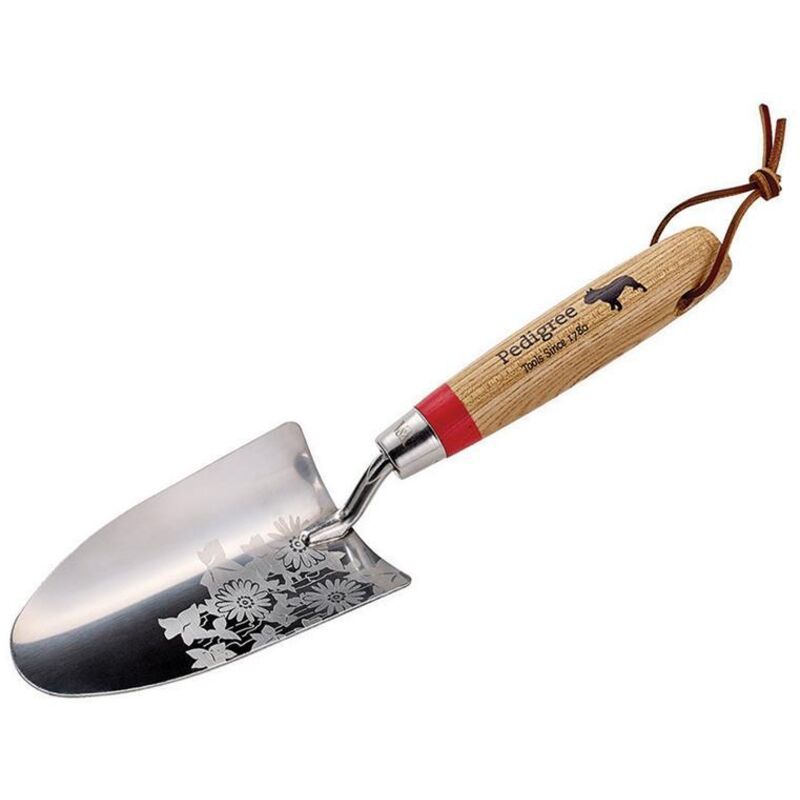 Premium Bulldog VA-PGHT Pedigree Stainless Steel V&A Hand Trowel with Ergonomic Handle