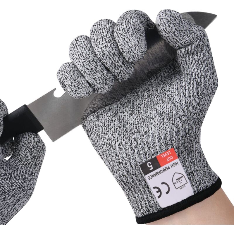 Work gloves, cut-resistant gloves for children and women, level 5 cut protection gloves for cooking, gardening, DIY, and outdoor activities. Prevent