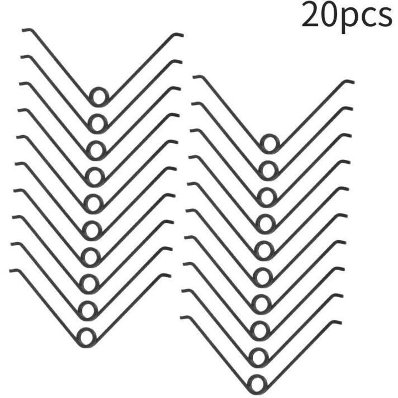 20 Pieces Stainless Steel V-Springs for Pruning Shears, Replacement for Gardening Tools, Torsion Springs for Shears and Branch Cutters