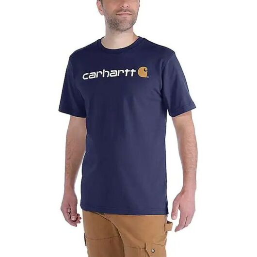 103361 Core Logo T-Shirt Navy xxl - Navy - Carhartt