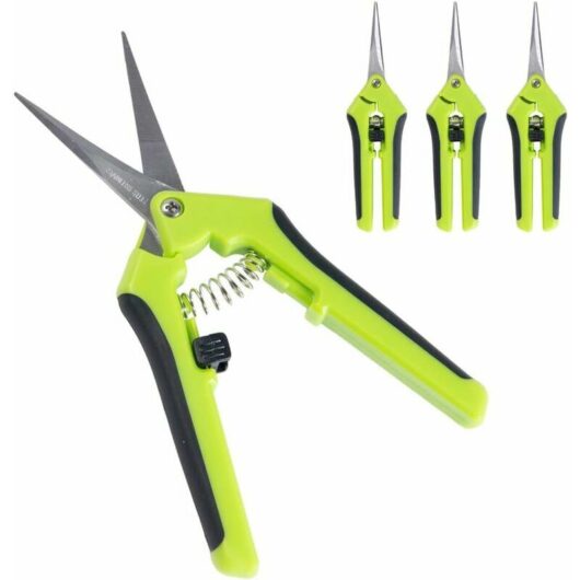 3 High Precision Bonsaiid Gardening Pruners Hand Gardening Scissors with Stainless Steel Blades for Flowers and Plants