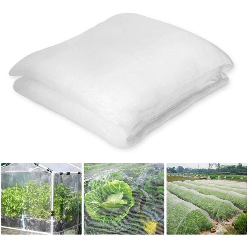 3 x 10 m insect netting for vegetable gardens, fine mesh 1.2 mm, organic plant protection, for gardens, vegetable patches and greenhouses