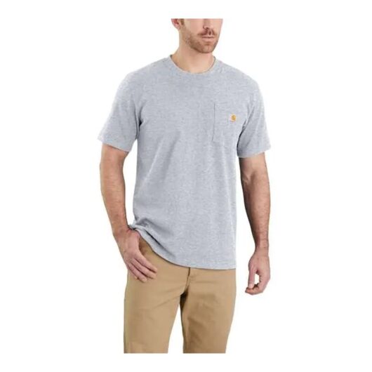 Carhartt 103296 Short Sleeve K87 T-Shirt Heather Grey XXL