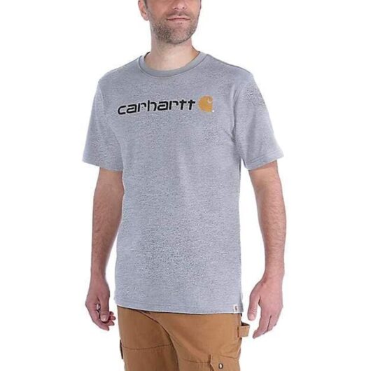 Carhartt 103361 Core Logo T-Shirt Heather Grey L