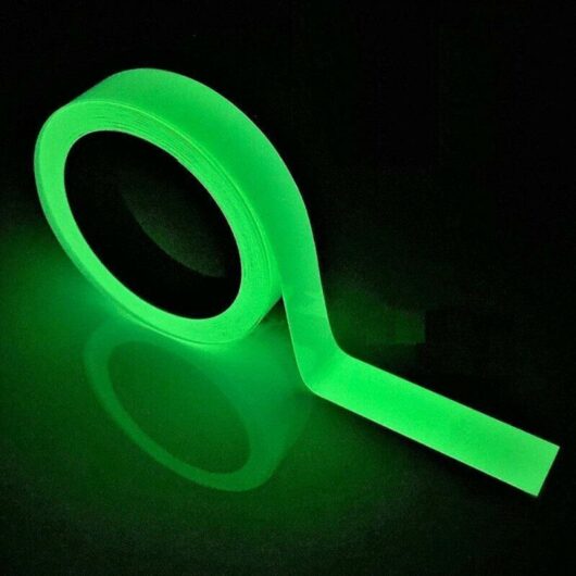 Cyslmuk - 1pc Safety Tape: 3 Meters Glow in the Dark Tape, Self-Luminous Tape Color Anti-Collision Luminous Tape High Viscosity