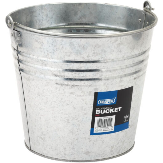 Draper - Galvanised Steel Bucket (12L) (53241)