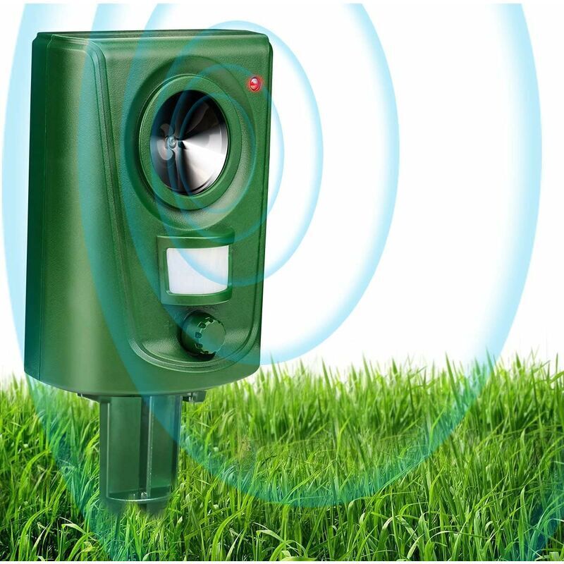 Fox Deterrent Cat Repellent Ultrasonic Cat Scarers for Gardens Bird Deterrent Dog Animal Repeller Battery Operated Waterproof Adjustable Sensitivity