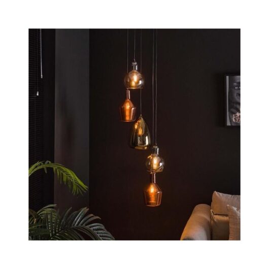 Furnwise - Industrial Ceiling light Dazzle 5L Stepped