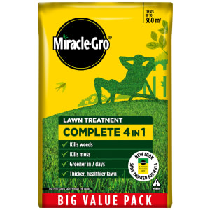 Miracle -Gro Evergreen Complete 4in1 Lawn Feed - 12.6kg - 360m² Coverage