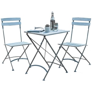 Norfolk Leisure Anada Bistro Steel Grey Bistro Set