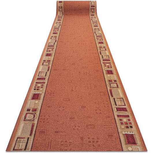 Runner anti-slip jena red 80cm orange 80x640 cm