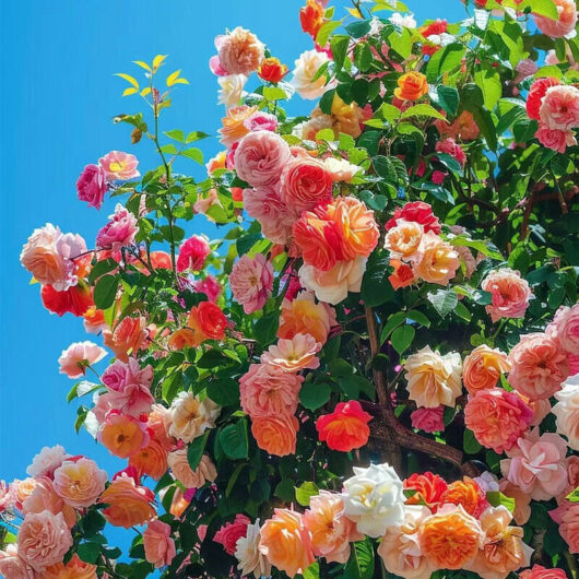 Set of 600 climbing rose seeds - easy year-round sowing, attractive flowers for pollinators, ideal for walls and outdoor areas.