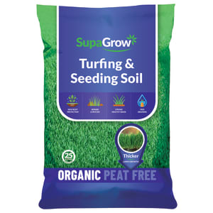 SupaGrow Turfing and Seeding Soil - 25L - 14.02 kg