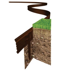 Swift Edge Brown Garden Edging Kit - 12m
