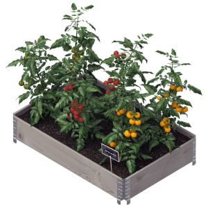Upyard Large Eco Grey Garden Box - 1200 x 800 x 195mm - 0.96m²