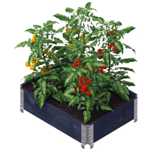 Upyard Medium Eco Black Garden Box - 600 x 800 x 195mm - 0.48m²