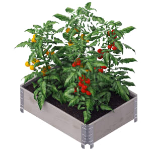 Upyard Medium Eco Grey Garden Box - 600 x 800 x 195mm - 0.48m²