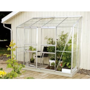 Vitavia Ida Toughened Glass Greenhouse with Steel Base - 8 x 4ft