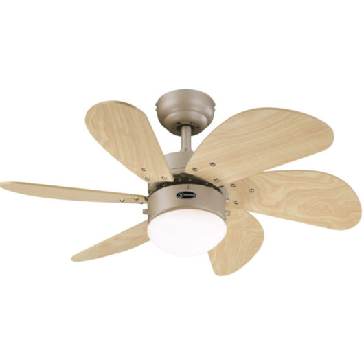 Westinghouse - Ceiling Fan Turbo Swirl Titanium 76cm / 30' with Light