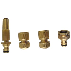 Wickes Brass Garden Hose Pipe Set