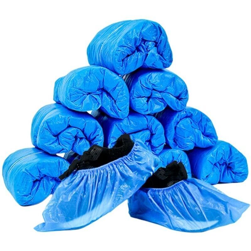 (100 pieces) Disposable shoe covers, thick, waterproof, non-slip, suitable for indoor and outdoor use
