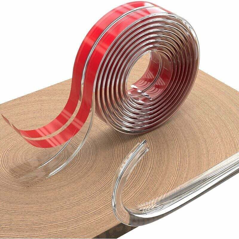 10mm x 3m Transparent Baby Table Protector Corner Guard, Baby Corner and Edge Protector, Non-Toxic, Odorless Adhesive Strip for Baby Safety at Home