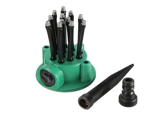 360-Degree Automatic Rotating Garden Sprinkler Hose Attachment